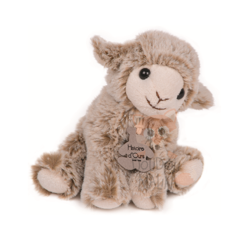  zanimoos peluche agneau mouton beige marron 15 cm 